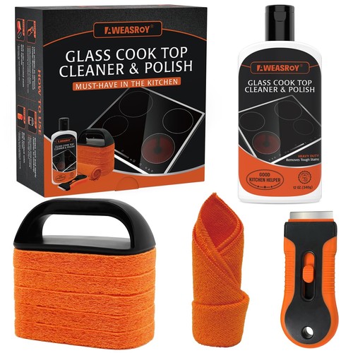 Glass stove top - cleaner, kit