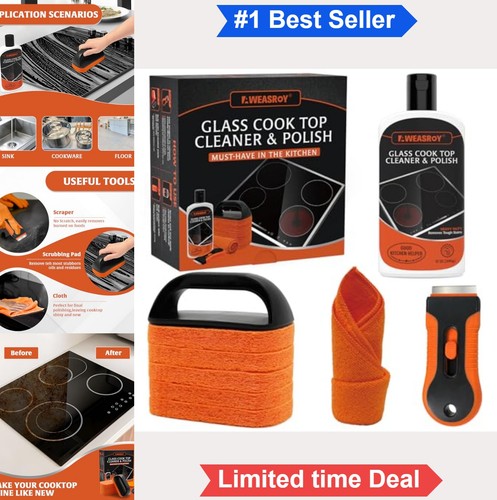 Glass stove top cleaner - glass,